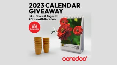 GrowwithOoredoo 2023 Calendar Giveawa