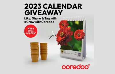 GrowwithOoredoo 2023 Calendar Giveawa